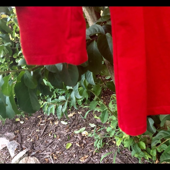 Merona Tee Shirt Red Solid Christmas Stretch - Picture 4 of 6